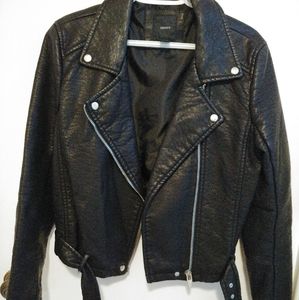 Forever 21 Pebbled Faux Leather Jacket